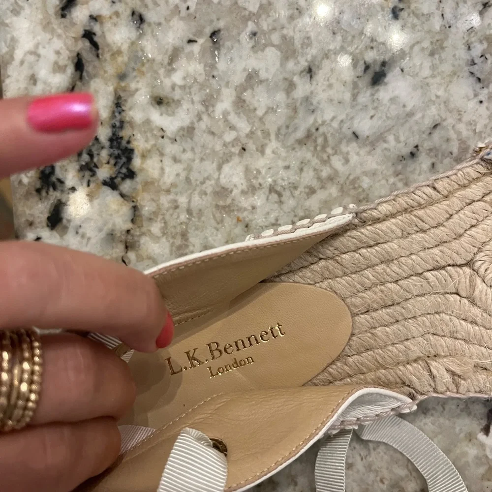 L.K. Bennett London tweed espadrilles